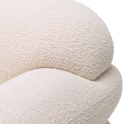 Luxury living room armchair cream