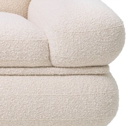 Luxury living room armchair cream