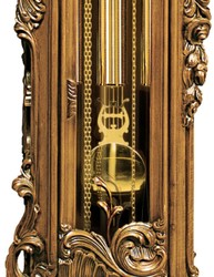 Magnifico orologio a pendolo barocco di lusso marrone oro