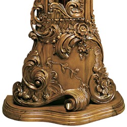 Magnifico orologio a pendolo barocco di lusso marrone oro