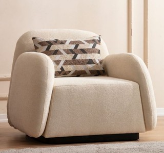 Luxus Wohnzimmer Sessel Creme Schwarz