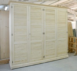 Landhausstil Massivholz Schlafzimmerschrank Naturfarben