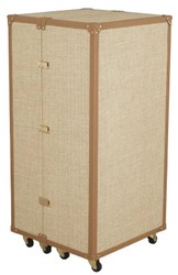 Armadio del vino di lusso nel design della valigia marrone naturale