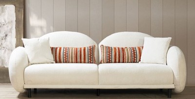 Luxus Wohnzimmer Sofa Weiß Schwarz