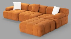 Modulares Luxus Wohnzimmer Sofa Braun