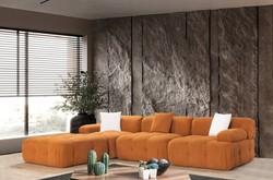Modulares Luxus Wohnzimmer Sofa Braun