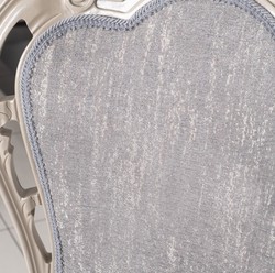 Luxus Barock Esszimmerstuhl 4er Set Grau Hochglanz Beige
