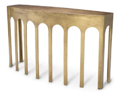 Consolle di lusso in alluminio ottone vintage
