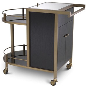 Chariot de luxe noir laiton