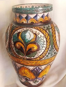 Luxury Baroque Ceramic Vase Flower Vase Multicolored