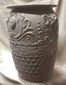 Luxury Baroque Ceramic Vase Flower Vase Gray