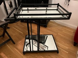Casa Padrino carrello da portata di lusso nero 78 x 46 x A. 79 cm - Carrello gastronomia ristorante hotel - Accessori gastronomia ristorante hotel lusso - Mobili di lusso