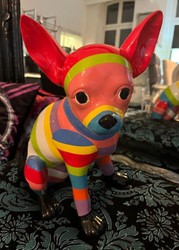 Luxus Dekofigur Chihuahua Hund