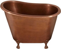 Freistehende Luxus Jugendstil Retro Kupfer Badewanne