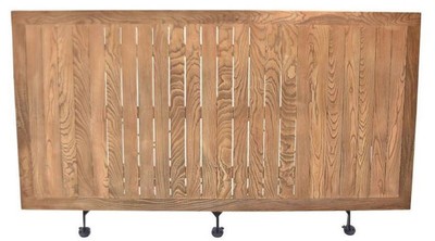 Casa Padrino Jugendstil Garten Couchtisch Braun / Schwarz 150 x 60 x H. 48 cm - Klappbarer Gartentisch - Barock & Jugendstil Gastronomie & Garten Möbel
