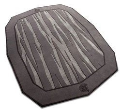 Alfombra de lana de lujo gris negro