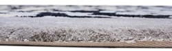 Tappeto rettangolare di lusso leopardato grigio crema nero
