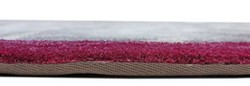 Luxus Viskose Teppich mit Zebra Design Grau Creme Rot