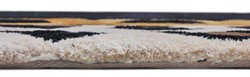 Alfombra de lujo rectangular con diseño de leopardo multicolor