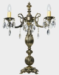 Prunkvolle Luxus Barock Tischleuchte Schreibtischleuchte Antik Gold