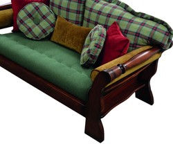 Divano a 2 posti in stile vintage di lusso verde rosso marrone scuro