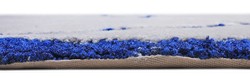 Rechteckiger Luxus Wohnzimmer Schlafzimmer Teppich Grau Blau