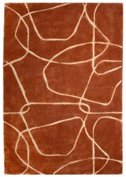 Tapis rectangulaire de luxe de salon de chambre crème marron