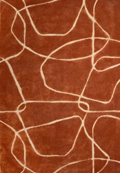 Tapis rectangulaire de luxe de salon de chambre crème marron