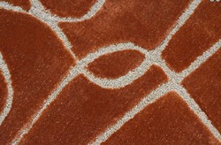 Tapis rectangulaire de luxe de salon de chambre crème marron