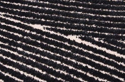 Casa Padrino Luxus Teppich Grau / Schwarz 160 x 230 cm - Rechteckiger Wohnzimmer Teppich -  Schlafzimmer Teppich - Luxus Interior - Luxus Qualität