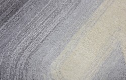 Rechteckiger Luxus Wohnzimmer Schlafzimmer Teppich Grau Schwarz Creme