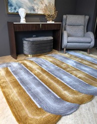 Tappeto rettangolare di lusso con disegno ad onde multicolore Tappeto rettangolare di lusso con disegno ad onde multicolore