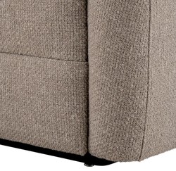 Sofá esquinero de salón de lujo greige negro