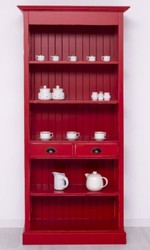 Landhausstil Shabby Chic Massivholz Esszimmer Schrank Antik Rot