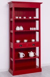 Landhausstil Shabby Chic Massivholz Esszimmer Schrank Antik Rot