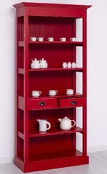 Landhausstil Shabby Chic Massivholz Esszimmer Schrank Antik Rot