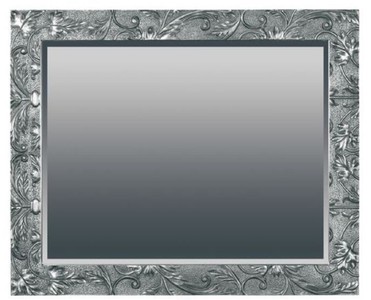 Miroir mural baroque rectangulaire argent Miroir mural baroque rectangulaire argent