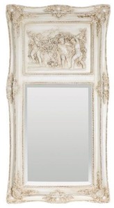 Casa Padrino miroir baroque blanc antique / beige 61 x H. 117 cm - Miroir mural rectangulaire de style baroque - Magnifique miroir d'armoire de style ancien - Intérieur baroque - Meuble baroque Casa Padrino miroir baroque blanc antique / beige 61 x H. 117 cm - Miroir mural rectangulaire de style baroque - Magnifique miroir d'armoire de style ancien - Intérieur baroque - Meuble baroque