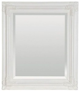 Casa Padrino specchio barocco bianco antico 69 x A. 79 cm - Specchio da parete rettangolare in stile barocco - Magnifico specchio da armadio in stile antico - Mobili barocchi
