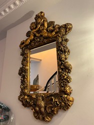 Casa Padrino espejo barroco oro - Espejo de pared de estilo barroco con elegantes decoraciones - Muebles barrocos - Noble y magnífico Casa Padrino espejo barroco oro - Espejo de pared de estilo barroco con elegantes decoraciones - Muebles barrocos - Noble y magnífico