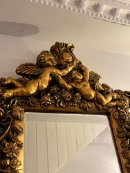 Casa Padrino espejo barroco oro - Espejo de pared de estilo barroco con elegantes decoraciones - Muebles barrocos - Noble y magnífico Casa Padrino espejo barroco oro - Espejo de pared de estilo barroco con elegantes decoraciones - Muebles barrocos - Noble y magnífico