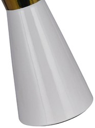 Lámpara de mesa de cerámica de lujo blanco oro blanco