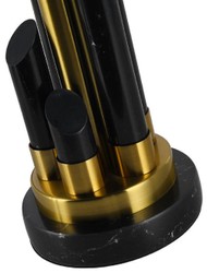Luxury marble table lamp black gold