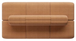 Casa Padrino luxury sofa brown 360 x 180 x H. 72 cm - Modular 6-piece hotel sofa - Living room sofa - Living room furniture - Hotel furniture - Luxury furniture