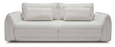 Casa Padrino luxury sofa gray 253 x 120 x H. 74 cm - Living room sofa with sleeping function - Living room furniture - Luxury furniture - Luxury interior