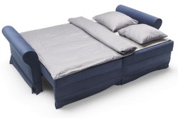Luxus Wohnzimmer Sofa mit Schlaffunktion Blau