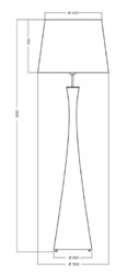 Casa Padrino lámpara de pie de lujo verde / púrpura Ø 40 x A. 165 cm - Lámpara de pie redonda de vidrio con pantalla - Lámparas de pie de lujo - Lámparas de lujo - Interior de lujo