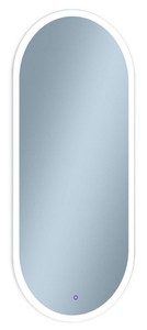 Casa Padrino espejo de baño de lujo 45 x 2,5 x A. 105 cm - Espejo de pared ovalado con iluminación LED - Muebles de baño - Accesorios de baño - Muebles de lujo