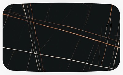 Casa Padrino Luxus Esstisch mit gehärteter Glaskeramik Tischplatte Schwarz / Matt Schwarz 160-240 x 95 x H. 76 cm - Ausziehbarer Küchentisch - Esszimmer Möbel - Luxus Möbel