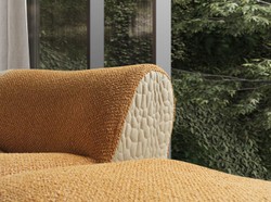 Casa Padrino sofá esquinero de lujo marrón / crema / gris 340 x 232 x A. 72 cm - Sofá modular de salón de 6 piezas - Sofá de hotel - Muebles de salón - Muebles de hotel - Muebles de lujo